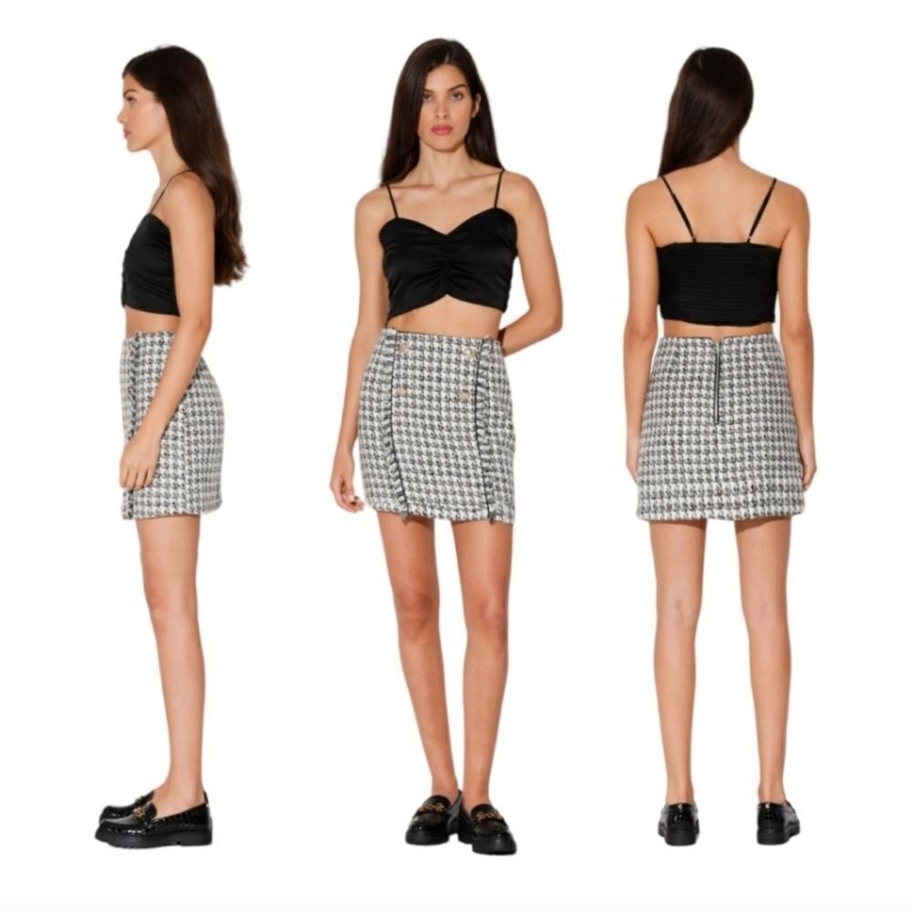 NWT Walter Baker Debbie Tweed Skirt